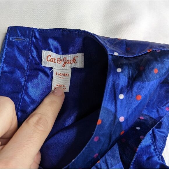 Cat & Jack Polka Dot Dress 6/6X - Picture 6 of 7